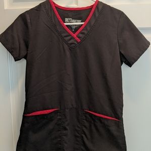 Size XS Grey's Anatomy Scrub Top